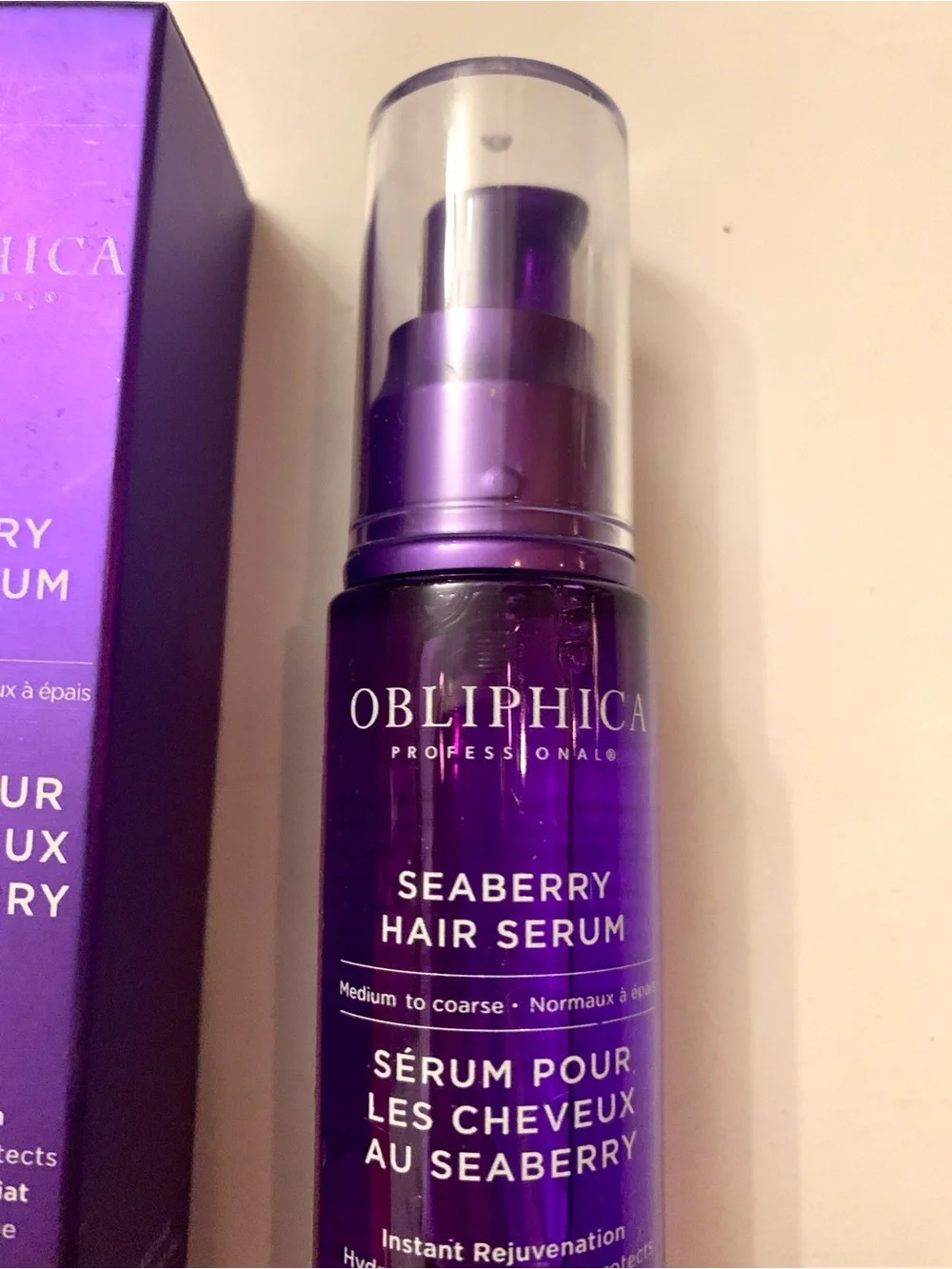 NEW Large Obliphica Professional Seaberry Leave-In Serum 2.2oz Full Size